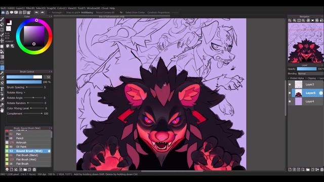 Halloween Redraw 2018 - 2021 | Furry Speedpaint (gore warning!) смотреть онлайн