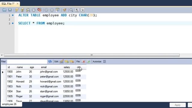 SQL Tutorial - 55: The ALTER TABLE Command смотреть онлайн