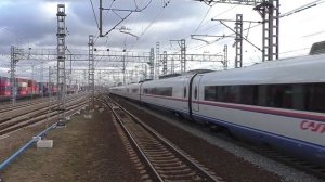 Электропоезд ЭВС1-08 "Сапсан" (ТЧ-40) скоростной поезд №766А Москва - Санкт-Петербург.