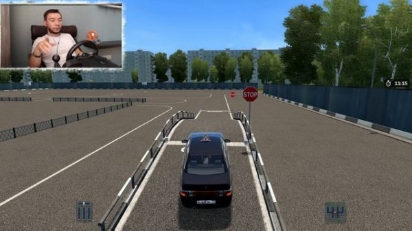 City Car Driving  - Первый запуск  / Сдаю на Права / Logitech g27 + WeelStand Pro