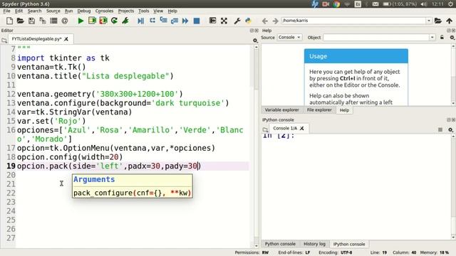 TkInter para Python: Menú desplegable/Dropdown menu (Básico) смотреть онлайн