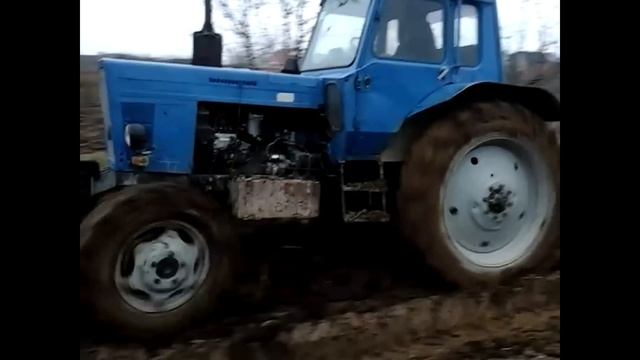 мтз 82 пахота в мокрой земле смотреть онлайн