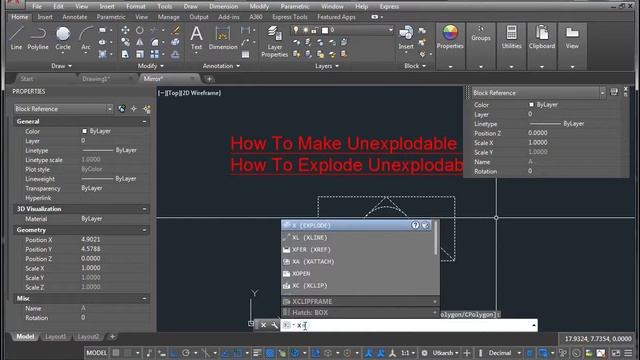 How To Explode Unexplodable Block In AutoCAD in Hindi смотреть онлайн