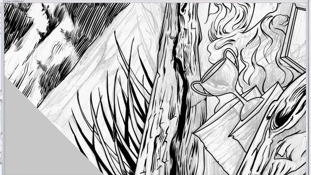 Speed Paint Of A Cover for Rollercoaster with Manga Studio And Adobe Photoshop смотреть онлайн