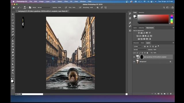 Blend effect with two images in Photoshop | Adobe A2Z Solutions | Macbook/Window смотреть онлайн