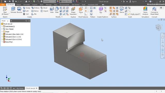 Chuck Jaw || Autodesk Inventor Tutorial смотреть онлайн