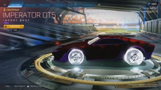 ROCKET LEAGUE ITEM SHOP - Purple Imperator DT5 Import Car - 06.06.21 смотреть онлайн