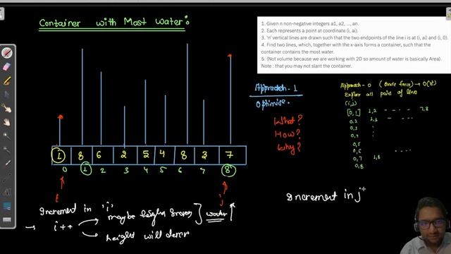 Container With Most Water | Arrays & Strings | Leetcode 11 solution in Hindi | gfg Solution in Hind смотреть онлайн