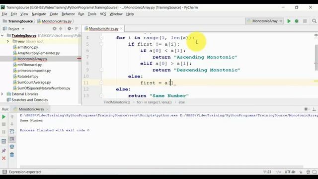 #8 Find If An Array Is Monotonic || Python Programs In Tamil смотреть онлайн