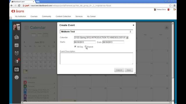 Adding an Event to CI Learn Calendar смотреть онлайн