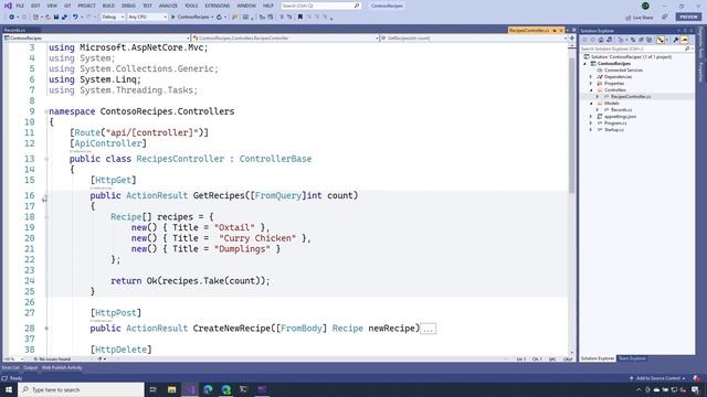 Creating API Data Models [10 of 18] | Web APIs for Beginners смотреть онлайн