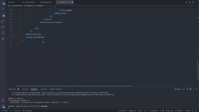 Finishing up Our Header - React Tutorial 19 смотреть онлайн