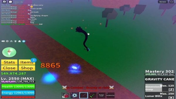 SanguineArt GravityCane Portal Best Combo!!! (Blox Fruits)