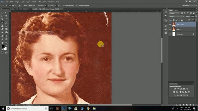 How to repair and colarize old photos in photoshop 2020 | Iamdeepak смотреть онлайн