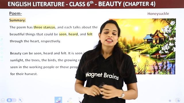 Class 6 English Chapter 4 Poem Explanation | Class 6 English Poem Beauty | Class 6 English смотреть онлайн