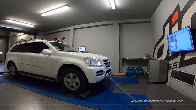 Mercedes GL 350 CDI 224cv AUTO Reprogrammation Moteur @ 261cv Digiservices Paris 77 Dyno смотреть онлайн