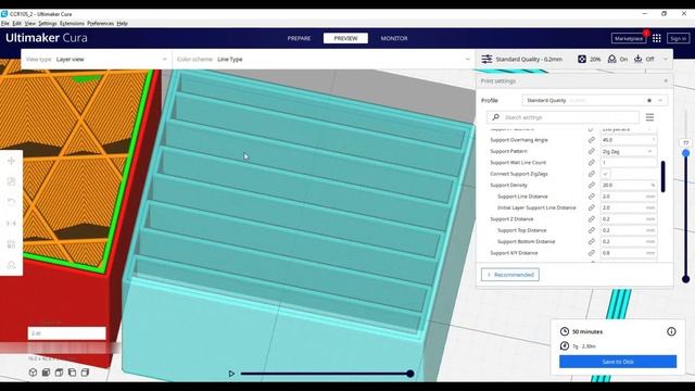 Support structures | CURA Tutorial - Part 7 | In Hindi | Re3define смотреть онлайн