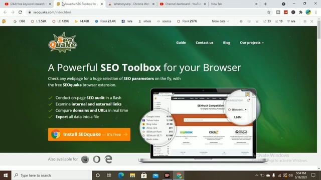 Free Keyword Research Tool For Youtube Video || keyword research free tool Chrome 2021 смотреть онлайн