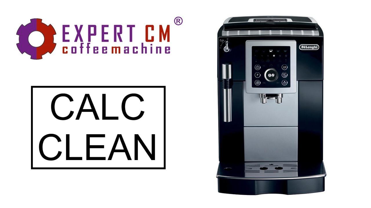 Чистка от накипи кофемашины Delonghi ECAM 23.210 смотреть онлайн