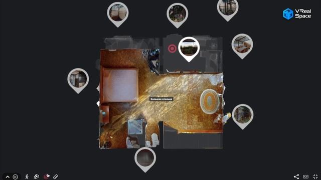3D тур. Дом в центральном районе г. Сочи (VReal Space). Виртуальный тур Matterport в Сочи. смотреть онлайн