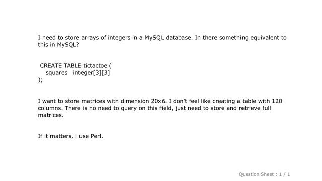 MySQL : Is there any array data type in MySQL like in PostgreSQL? смотреть онлайн