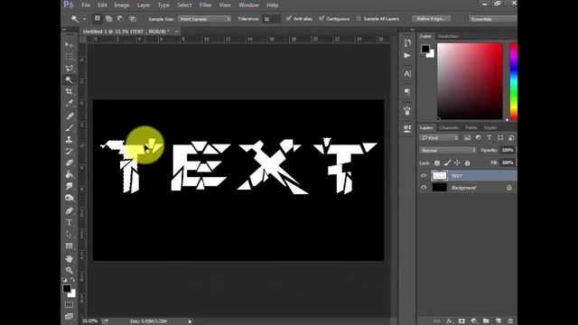 Broken Text effect | Photoshop Tutorial | 2015 смотреть онлайн