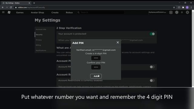 How To Keep Your Roblox Account Safe in computer 2021? | 2 Step Verification and Account PIN смотреть онлайн