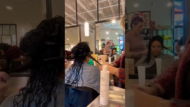 Hair Day! Part 2 #shorts #curlyhair #innersense #innersenseorganicbeauty #ouidad #oribe