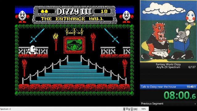 Dizzy 3: Fantasy World Dizzy - speedrun (any% ZX Spectrum) in 15:38 by TwoSpacesSG смотреть онлайн