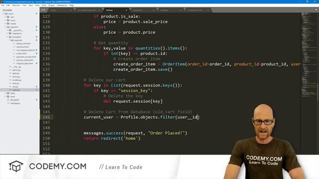 42. Clear Shopping Cart Model - Django Wednesdays ECommerce 42
