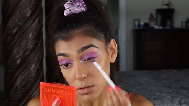 HUDA BEAUTY NEON PALETTE - Lavender Tutorial | Chelseasmakeup смотреть онлайн