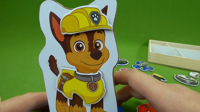 Paw Patrol Toys R Us Toys Mix and Match Magnetic Wooden Dress Up Chase Skye Marshall Rocky Toys смотреть онлайн