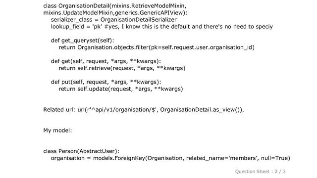 Django : Django Rest Framework - AssertionError Fix your URL conf, or set the `.lookup_field` attri смотреть онлайн