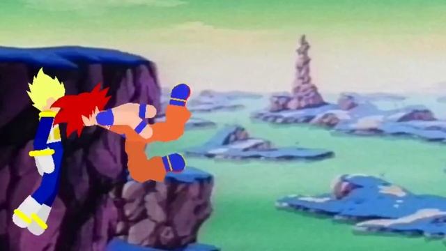 Goku vs Vegeta (Again) | better quality with sound effects!! Stick nodes Pro animation смотреть онлайн