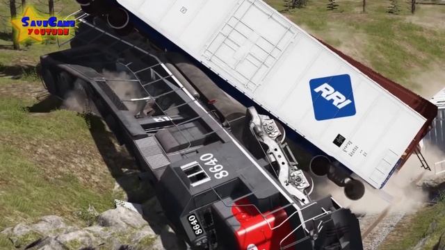 EPIC TRAIN CRASHES & ACCIDENTS COMPILATION : BeamNG DRIVE смотреть онлайн