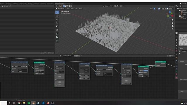 Geometry Nodes: Stylized Grass - Blender 2.93 смотреть онлайн