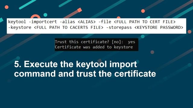 How to add a certificate to java keystore смотреть онлайн