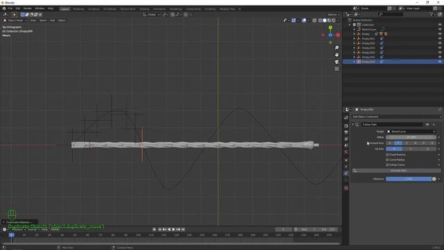 How to Animate an Object to Follow along a Path in Blender 2.9 смотреть онлайн
