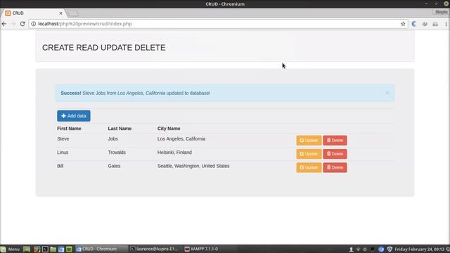 SIMPLE PHP CRUD смотреть онлайн
