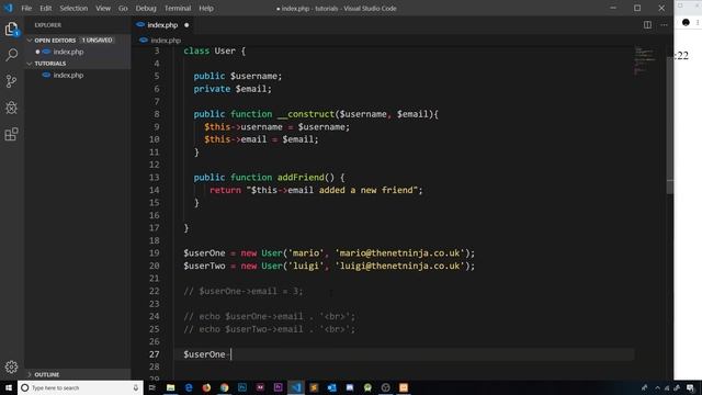 Object Oriented PHP #5 - Access Modifiers смотреть онлайн