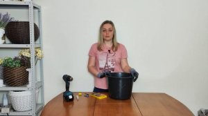 Чем сверлить ведро под ротанг?