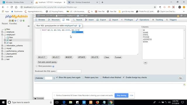 How to Join two tables in phpmyadmin смотреть онлайн