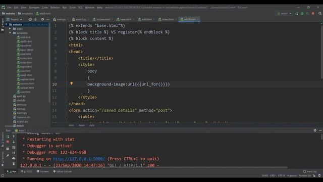flask tutorial #5 background image in webpageTAMIL смотреть онлайн