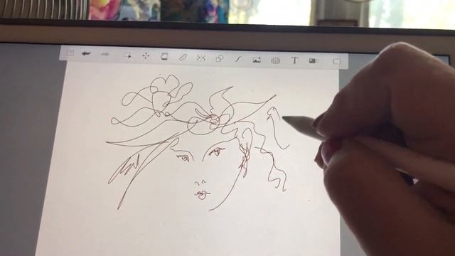 How Drawing One Line Illustration Show My Style In Art Рисую Онлайн Одной Линией Без Эскиза смотреть онлайн
