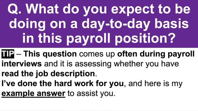 PAYROLL Interview Questions & Answers! (Payroll Specialist, Officer, and Manager Interview Tips!) смотреть онлайн