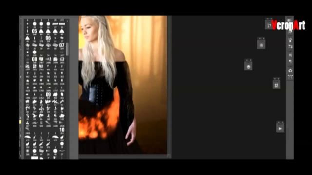 Коллаж в фотошопе, (Photoshop) Дейнерис Таргариен-game of thrones смотреть онлайн