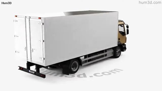 Volvo FL Box Truck with HQ interior 2013 3D model by Hum3D.com смотреть онлайн