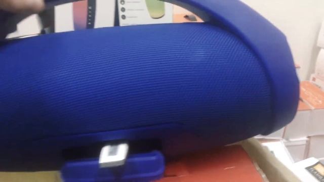 Колонка Boombox 35 см Голубая смотреть онлайн