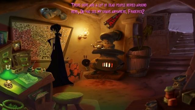"A Vampyre Story", Full Walkthrough with subtitles, Part 33 - Cemetery office смотреть онлайн
