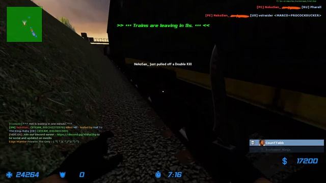 Playing as Nemesis in Trainscape_final map | Zombie Escape | Counter Strike: Source смотреть онлайн